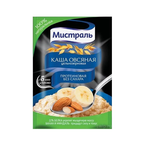 Мистраль каша овсяная Протеиновая, 40 гр